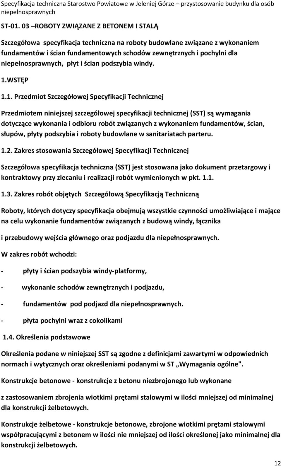 podszybia windy. 1.