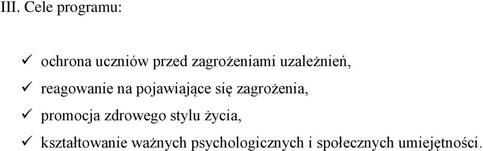 się zagrożenia, promocja zdrowego stylu życia,