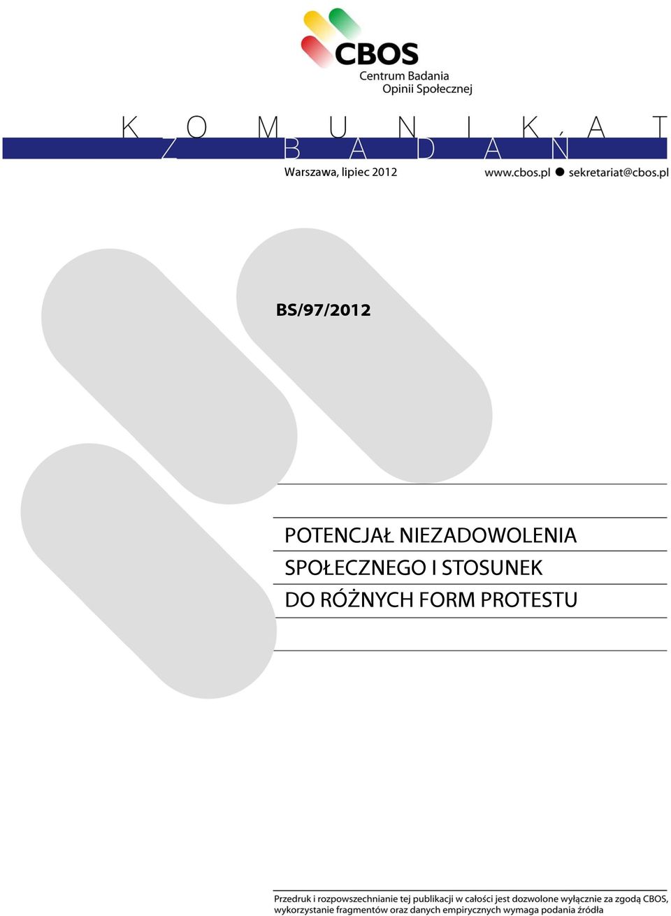 NIEZADOWOLENIA SPOŁECZNEGO