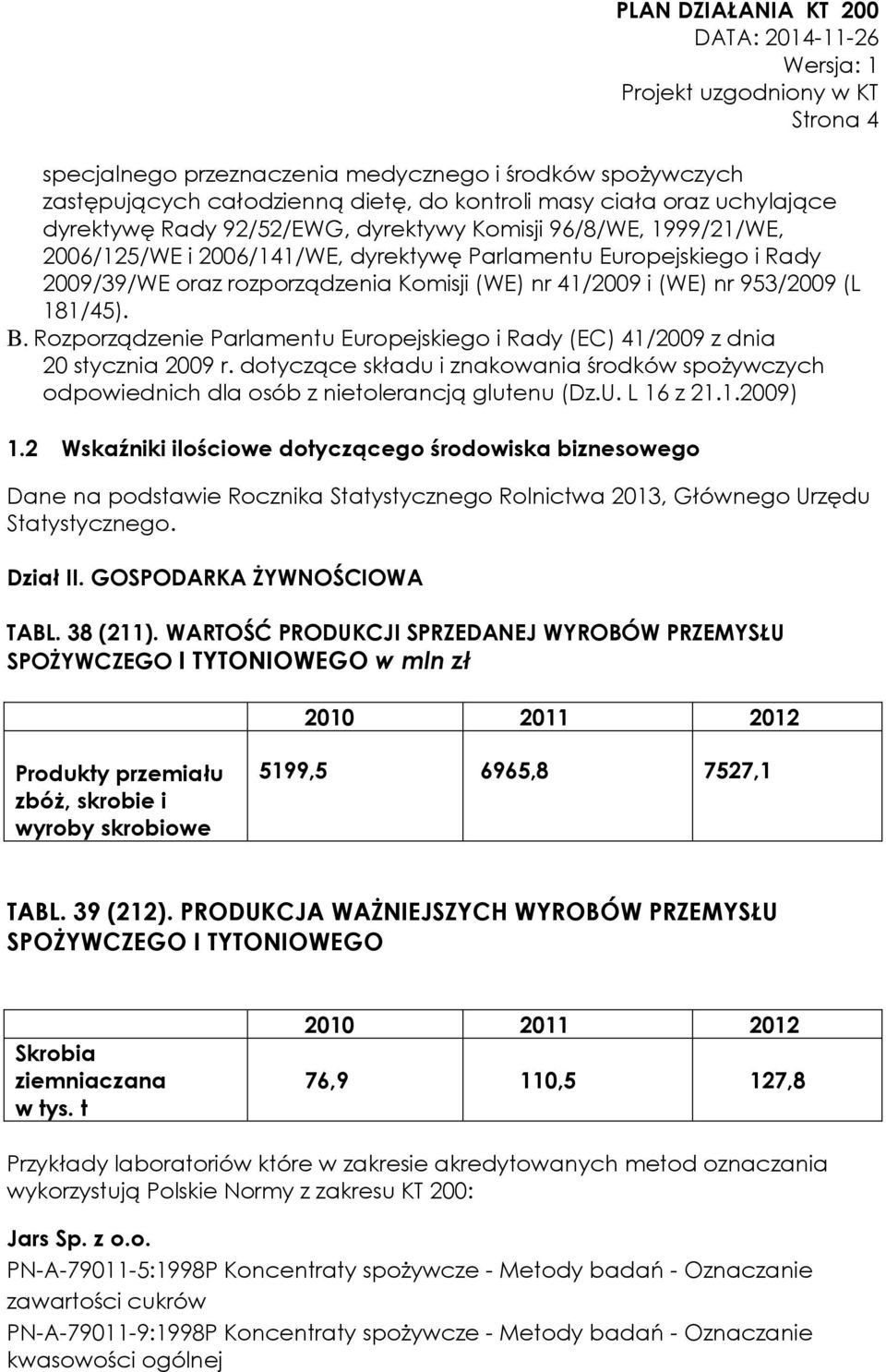 Rozporządzenie Parlamentu Europejskiego i Rady (EC) 41/2009 z dnia 20 stycznia 2009 r. dotyczące składu i znakowania środków spożywczych odpowiednich dla osób z nietolerancją glutenu (Dz.U. L 16 z 21.