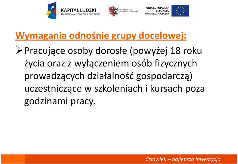 osób fizycznych prowadzących działalność gospodarczą)