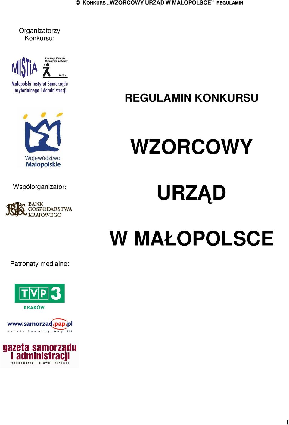 Współorganizator: URZĄD W