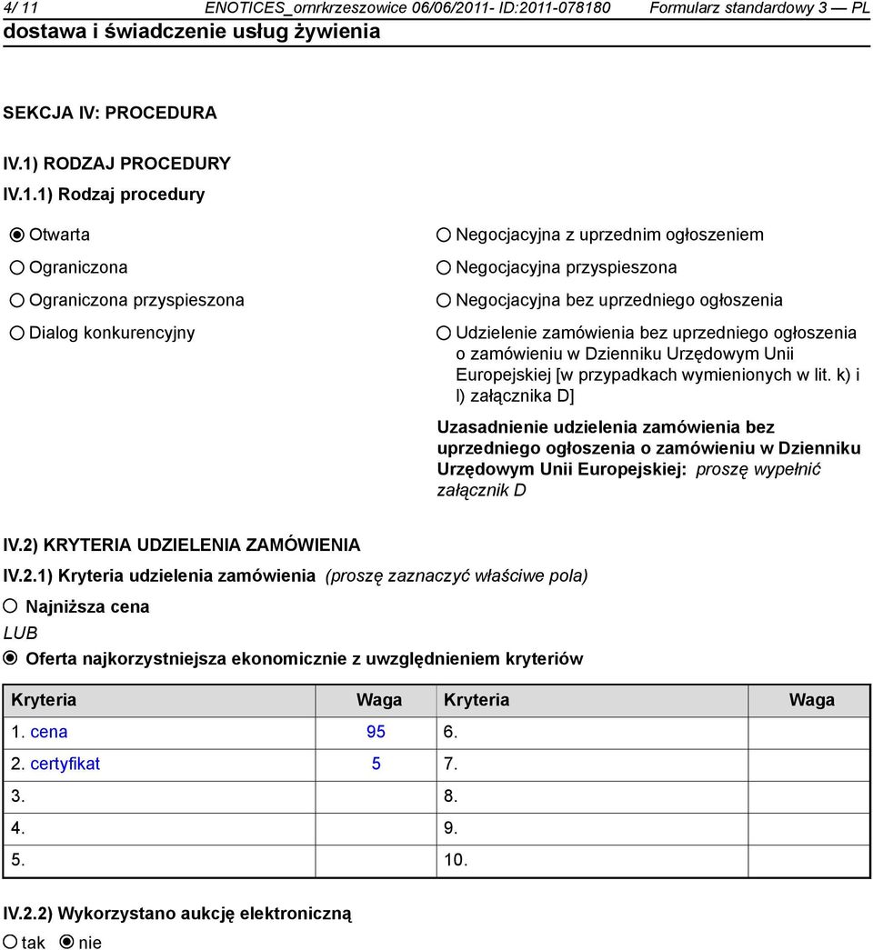 Urzędowym Unii Europejskiej [w przypadkach wymienionych w lit.