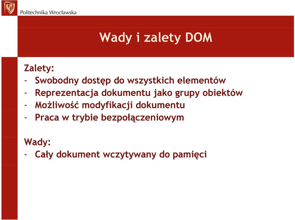 grupy obiektów - Możliwość modyfikacji dokumentu - Praca