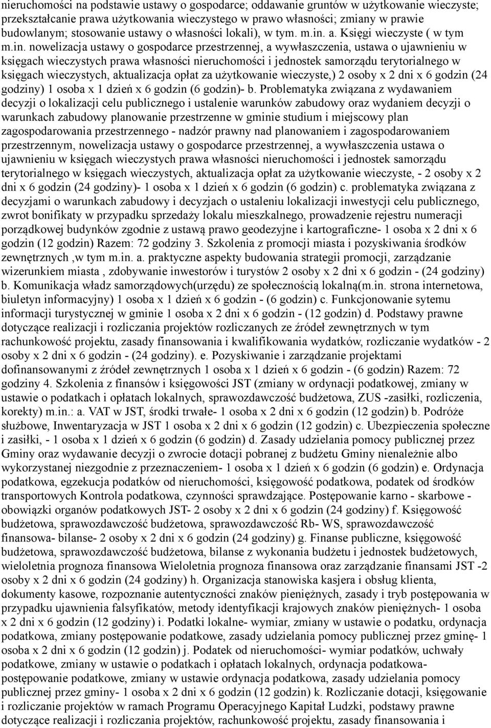 a. Księgi wieczyste ( w tym m.in.