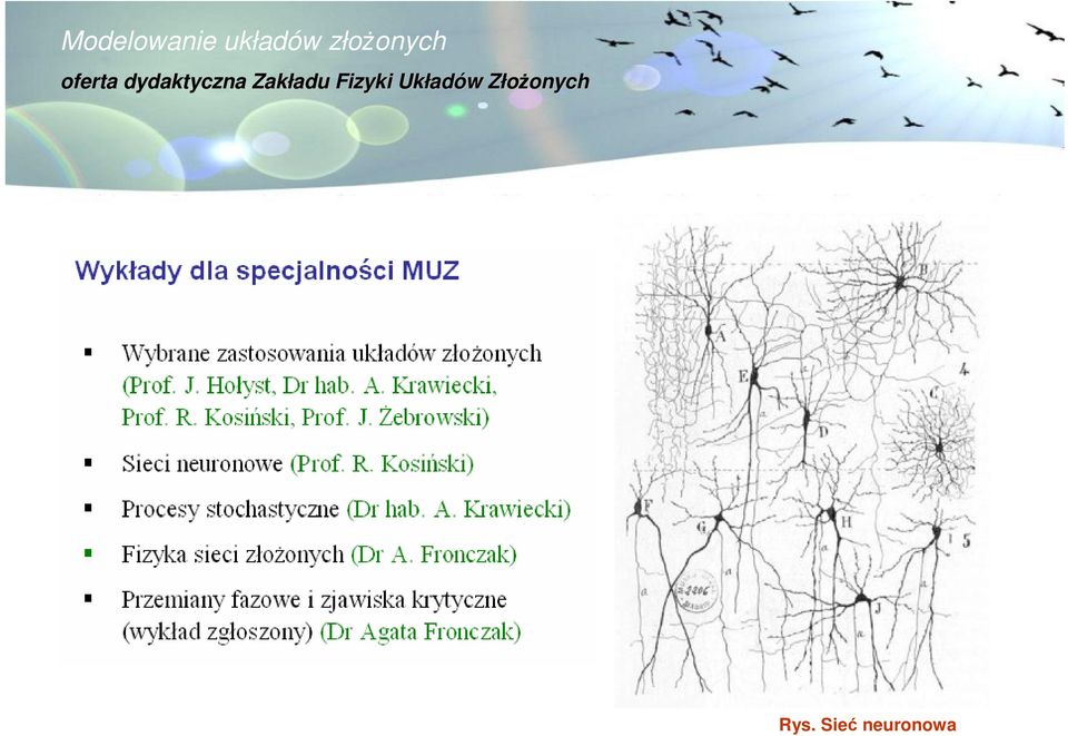 adu Fizyki Układ adów w