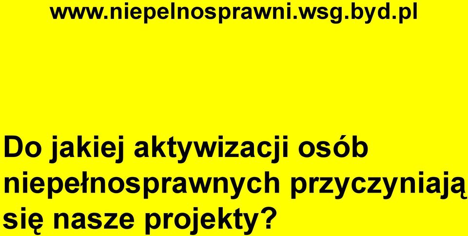 niepełnosprawnych