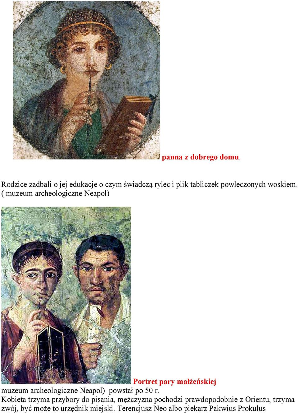( muzeum archeologiczne Neapol) Portret pary małżeńskiej muzeum archeologiczne Neapol) powstał