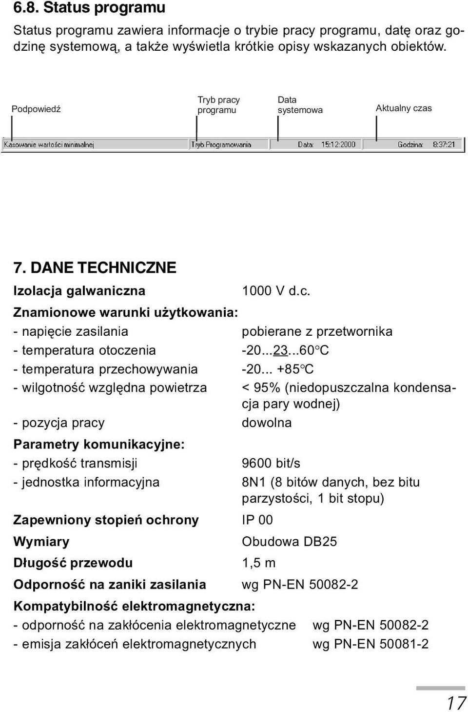 ..23...60 C - temperatura przechowywania -20.