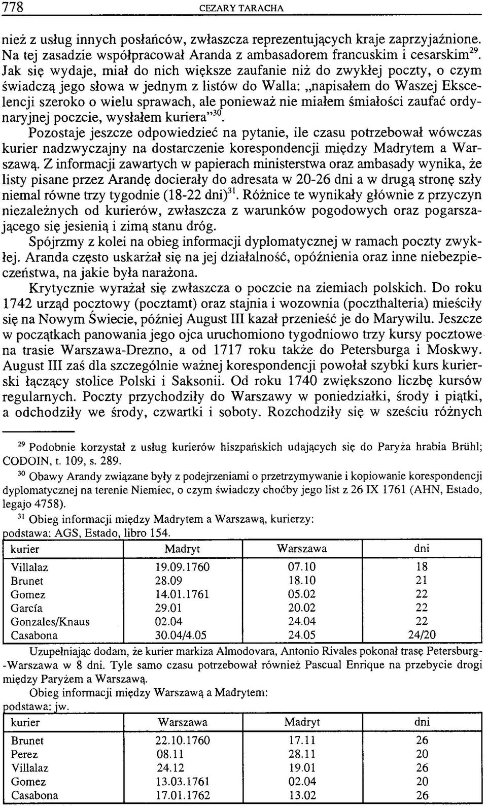 miałem śmiałości zaufać ordynaryjnej poczcie, wysłałem kuriera 30.