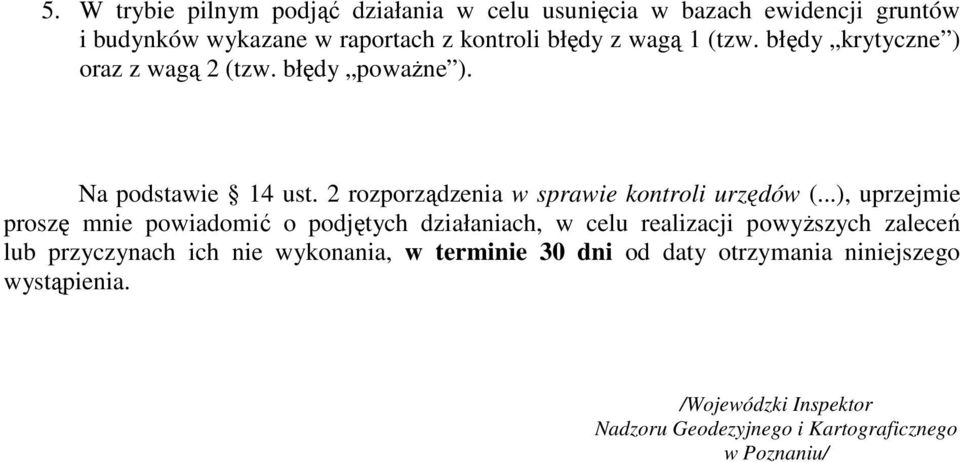 2 rozporządzenia w sprawie kontroli urzędów (.