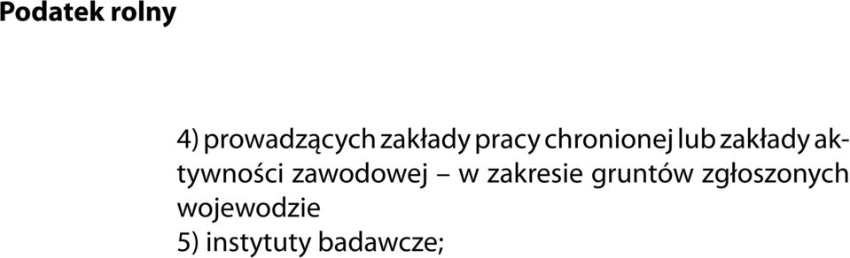 aktywności zawodowej w zakresie