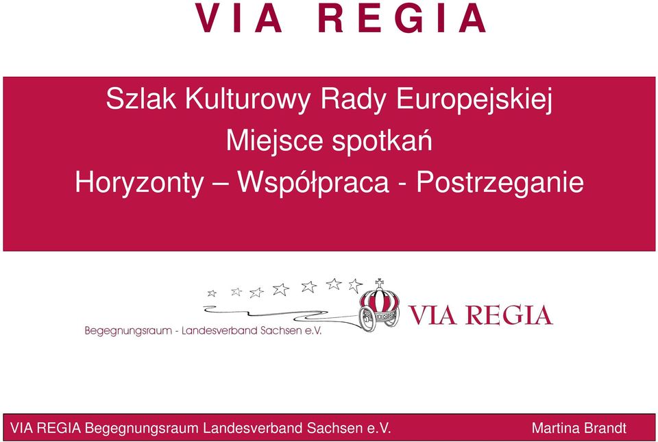 Współpraca - Postrzeganie VIA REGIA