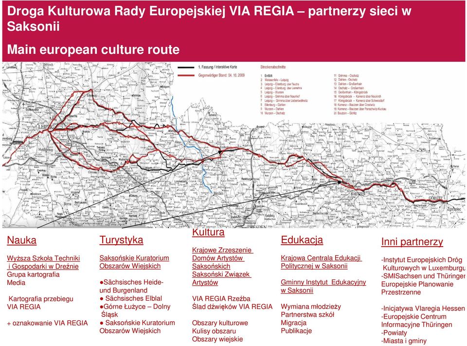 Wiejskich Kultura Krajowe Zrzeszenie Domów Artystów Saksońskich Saksoński Związek Artystów VIA REGIA Rzeźba Ślad dźwięków VIA REGIA Obszary kulturowe Kulisy obszaru Obszary wiejskie Edukacja Krajowa