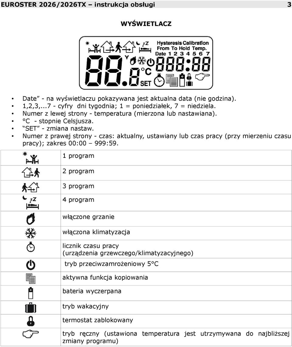 Numer z prawej strony - czas: aktualny, ustawiany lub czas pracy (przy mierzeniu czasu pracy); zakres 00:00 999:59.