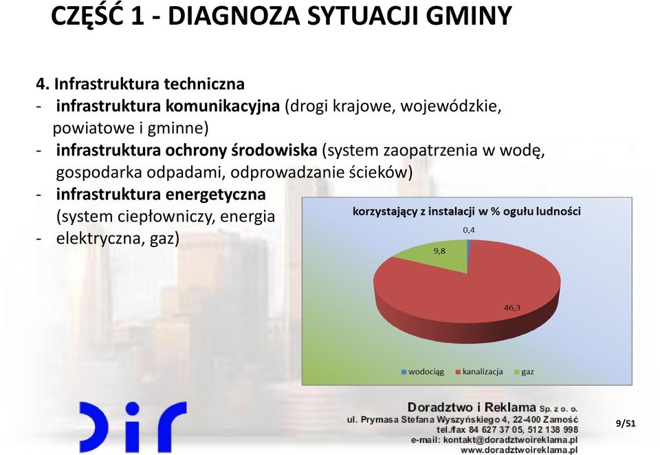 wojewódzkie, powiatowe i gminne) - infrastruktura ochrony środowiska (system