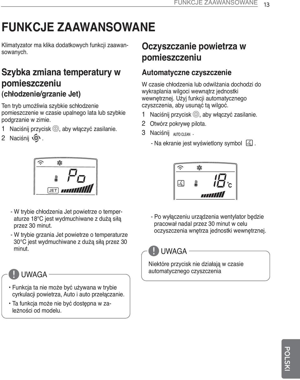 1 Naciśnij przycisk P, aby włączyć zasilanie. 2 Naciśnij.