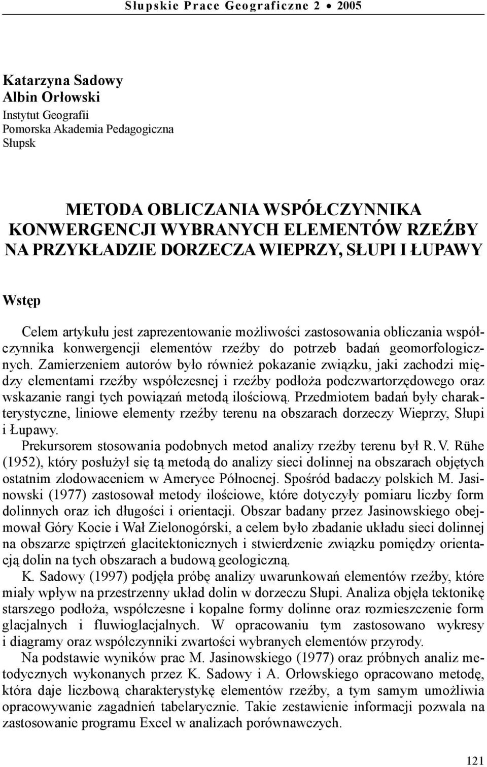 geomorfologicznych.