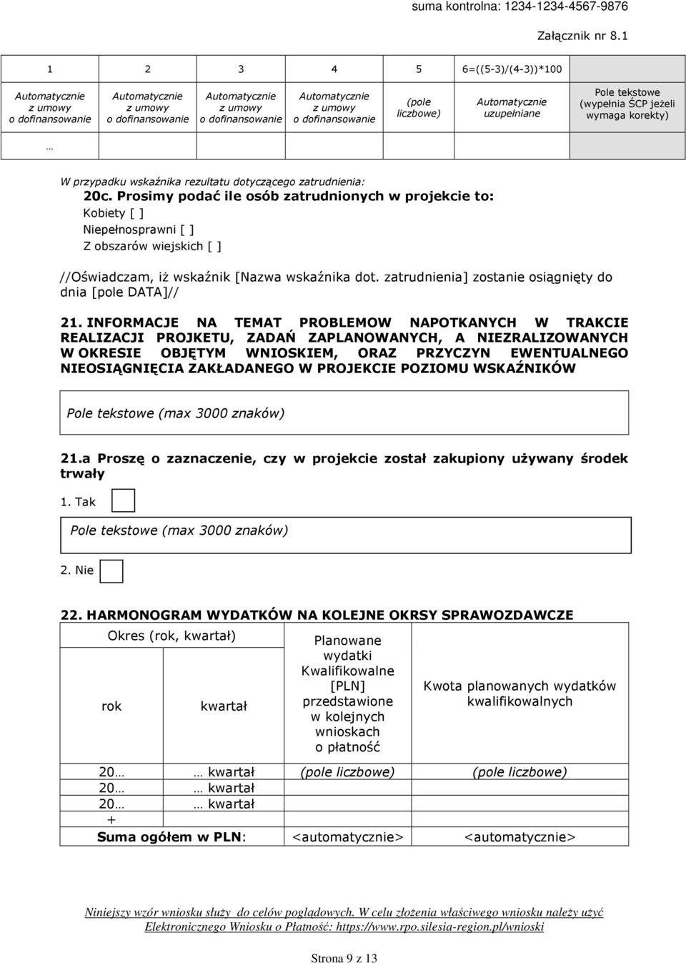 zatrudnienia] zostanie osiągnięty do dnia [pole DATA]// 21.