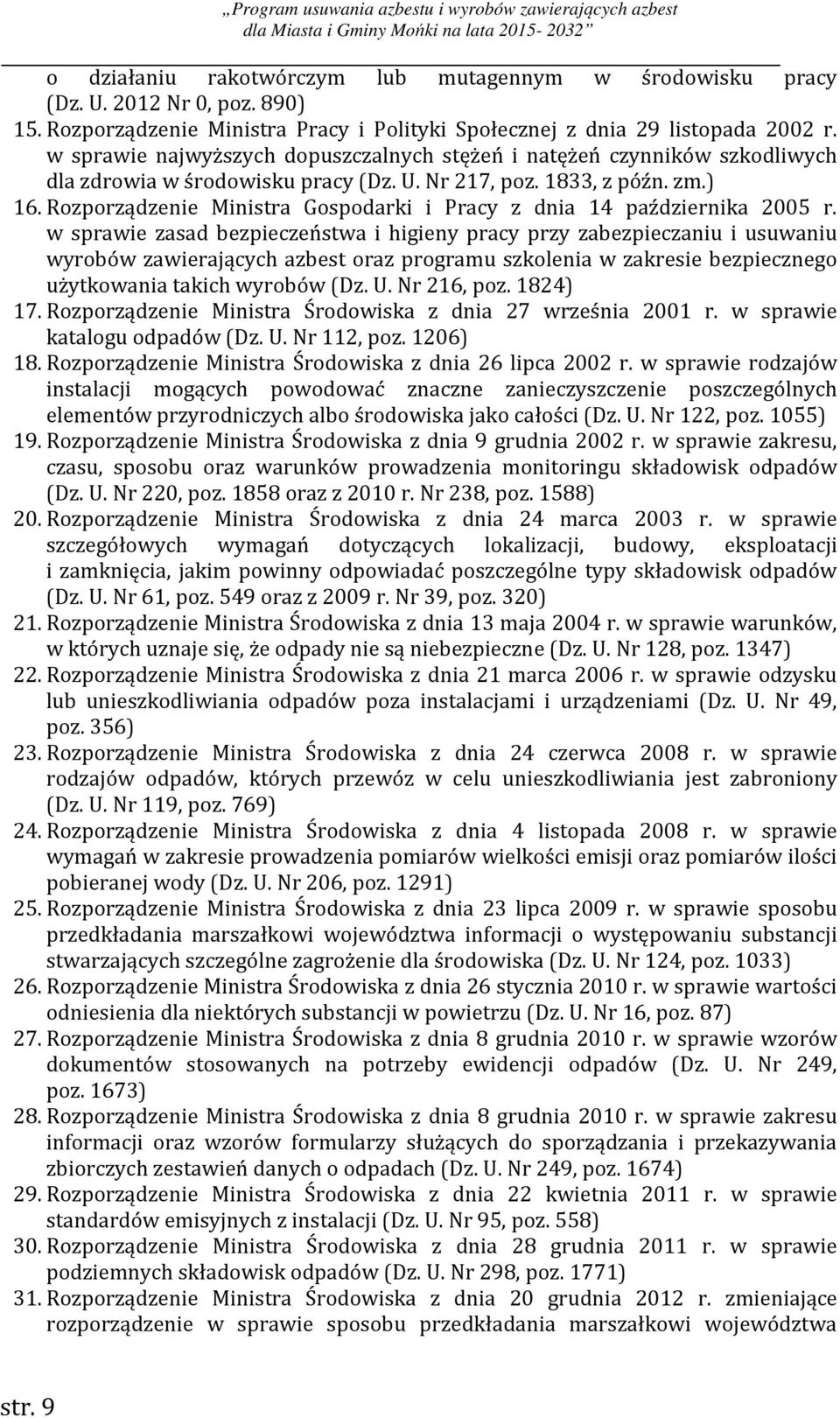 Rozporządzenie Ministra Gospodarki i Pracy z dnia 14 października 2005 r.