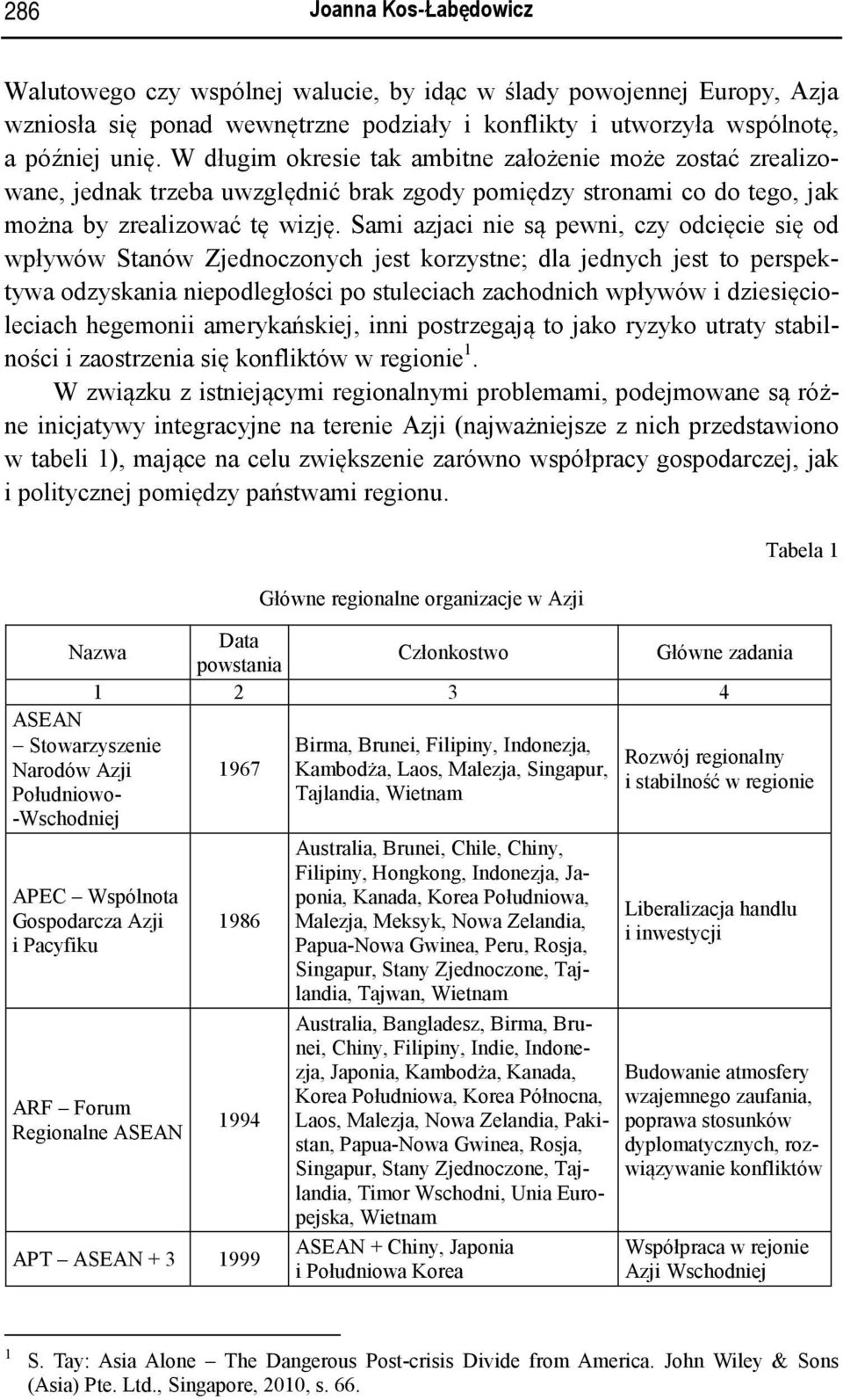 Sami azjaci nie są pewni, czy odcięcie się od wpływów Stanów Zjednoczonych jest korzystne; dla jednych jest to perspektywa odzyskania niepodległości po stuleciach zachodnich wpływów i