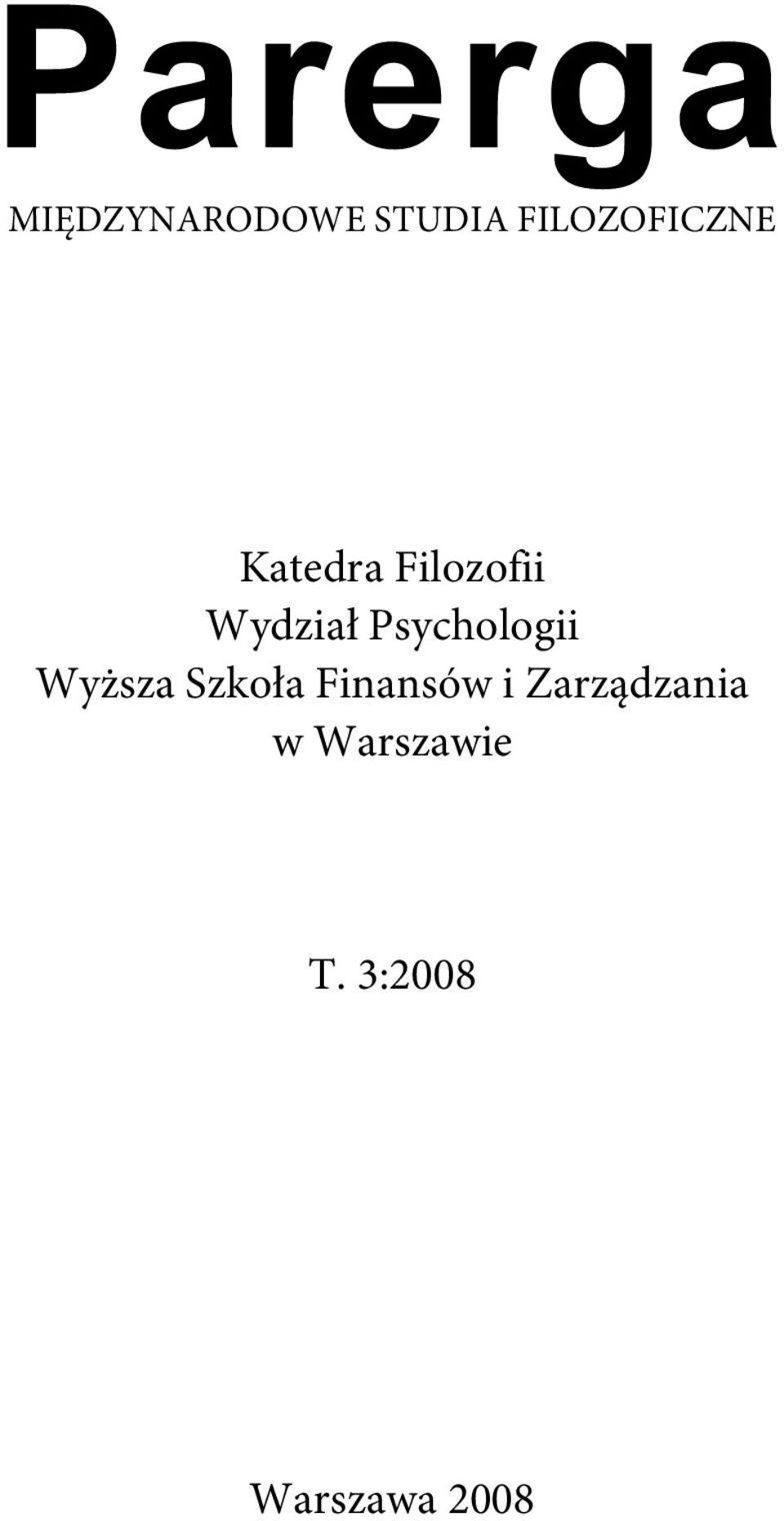 Psychologii Wyższa Szkoła Finansów i