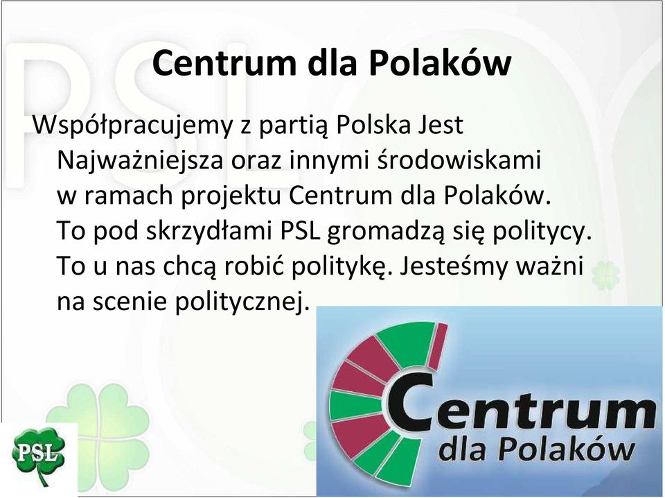 Centrum dla Polaków.