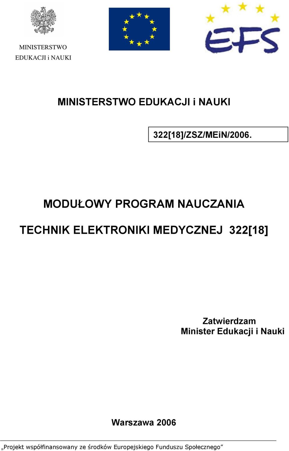 MODUŁOWY PROGRAM NAUCZANIA TECHNIK ELEKTRONIKI