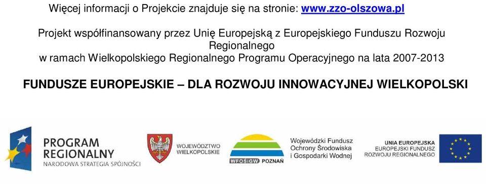 Rozwoju Regionalnego w ramach Wielkopolskiego Regionalnego Programu