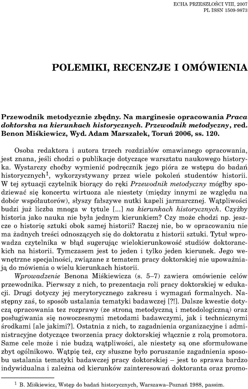A d a m M a rsz a łe k, T o ru ń 2006, ss. 120.