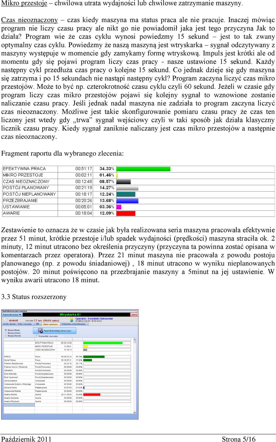 Program wie że czas cyklu wynosi powiedzmy 15 sekund jest to tak zwany optymalny czas cyklu.