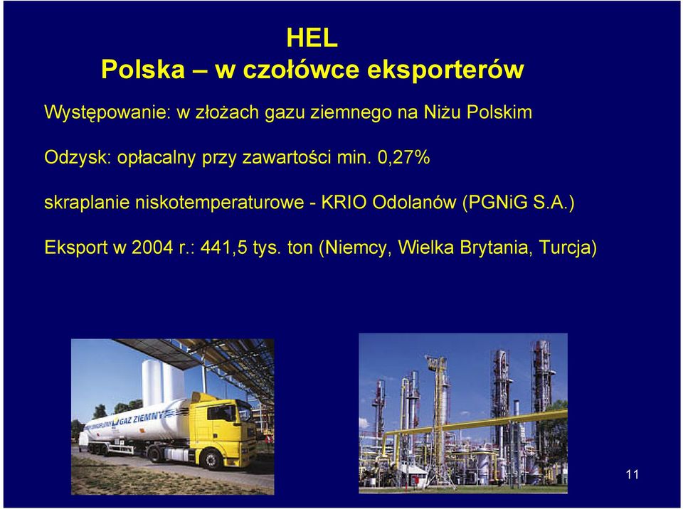 0,27% skraplanie niskotemperaturowe - KRIO Odolanów (PGNiG S.A.