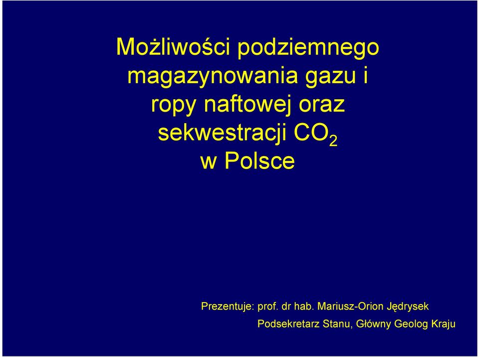 Polsce Prezentuje: prof. dr hab.