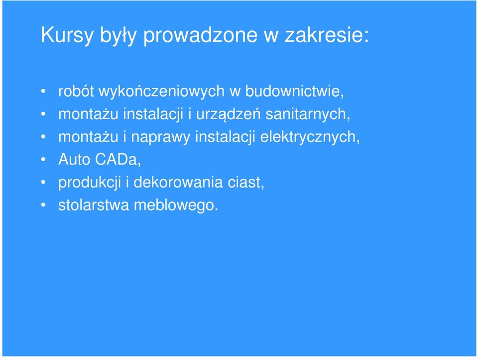 sanitarnych, montażu i naprawy instalacji