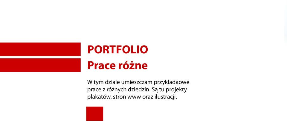 prace z różnych dziedzin.