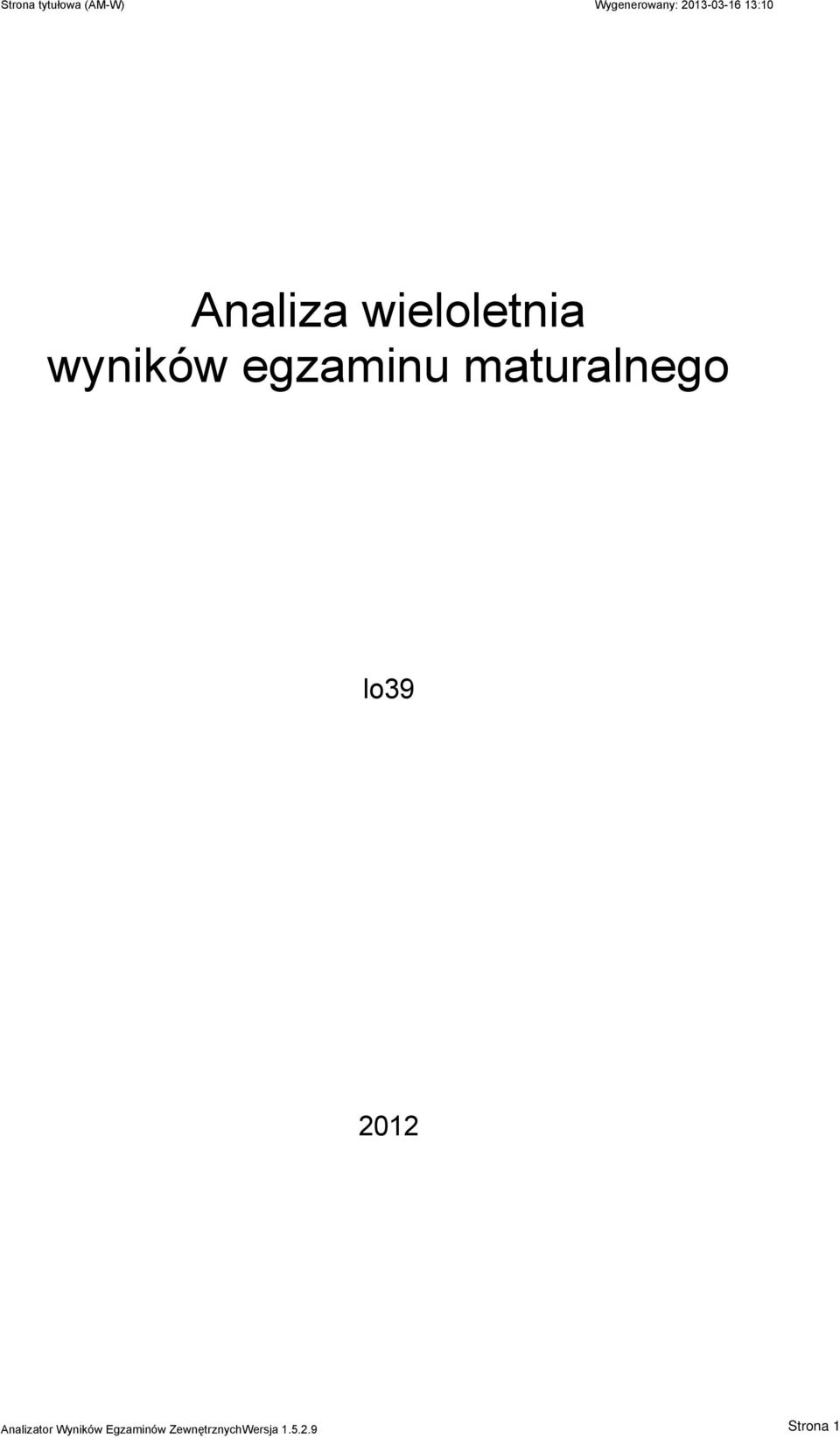 wyników egzaminu