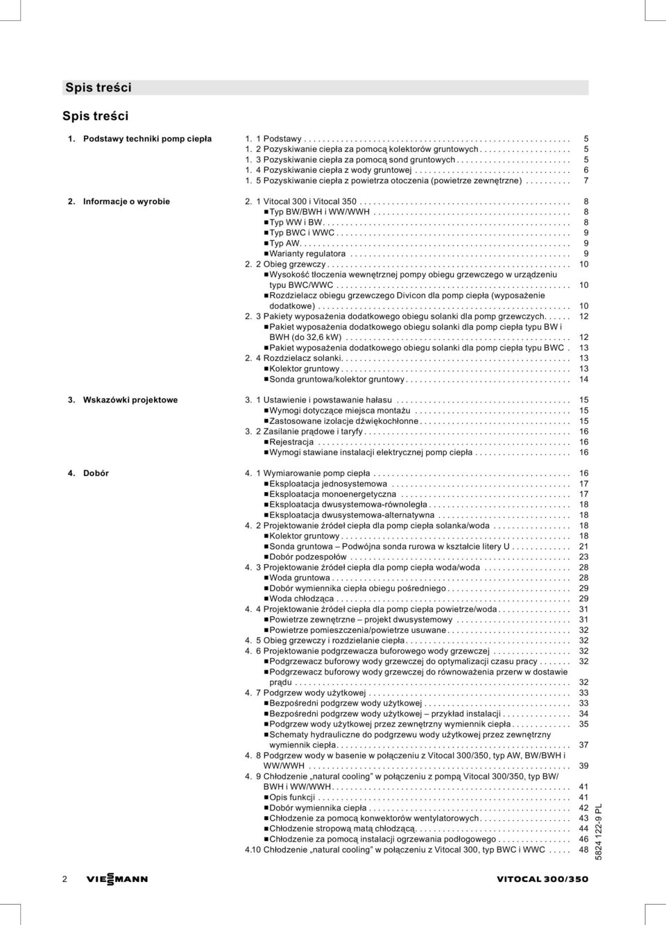 .. 9 &Warianty regulatora... 9 2. 2Obieggrzewczy... 10 &Wysokość tłoczenia wewnętrznej pompy obiegu grzewczego w urządzeniu typubwc/wwc.