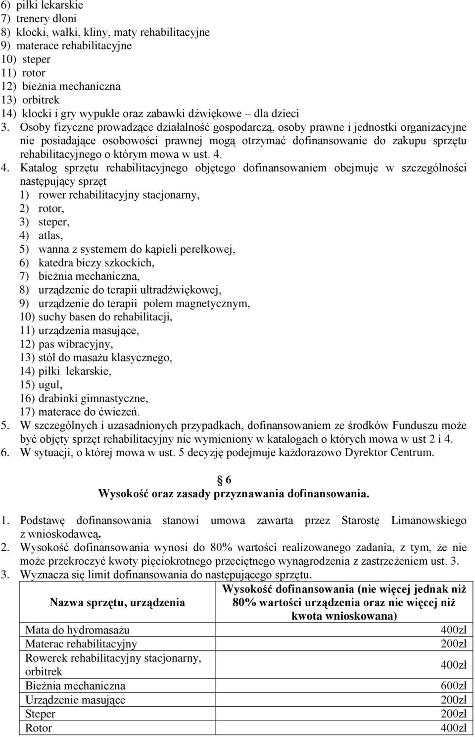 Osoby fizyczne prowadzące działalność gospodarczą, osoby prawne i jednostki organizacyjne nie posiadające osobowości prawnej mogą otrzymać dofinansowanie do zakupu sprzętu rehabilitacyjnego o którym