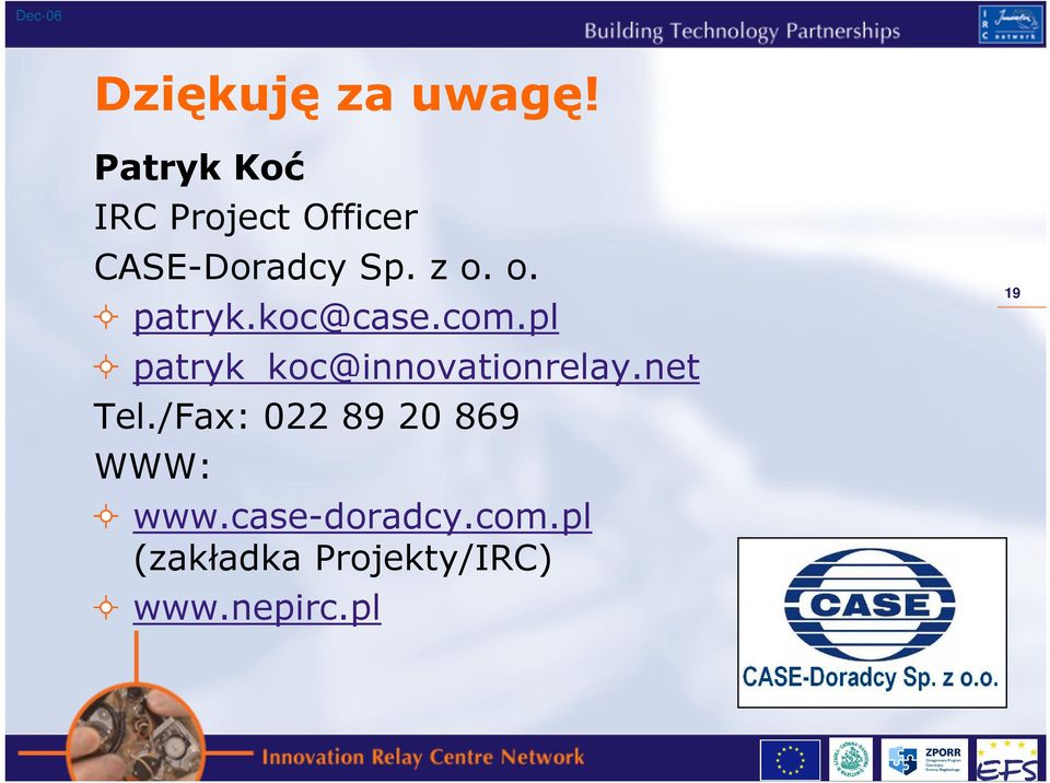 o. patryk.koc@case.com.pl patryk_koc@innovationrelay.