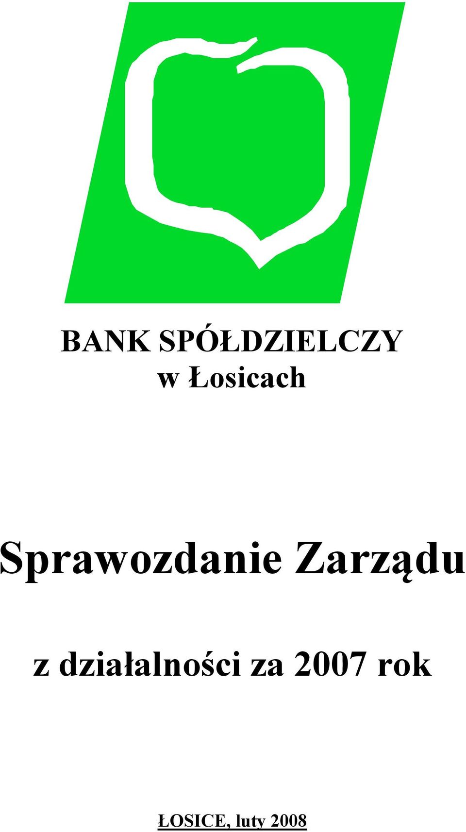 Zarządu z działalności