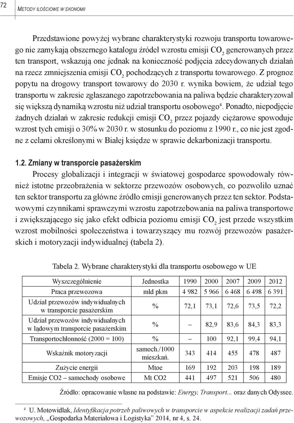 Z prognoz popytu na drogowy transport towarowy do 2030 r.