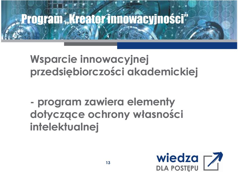 akademickiej - program zawiera elementy