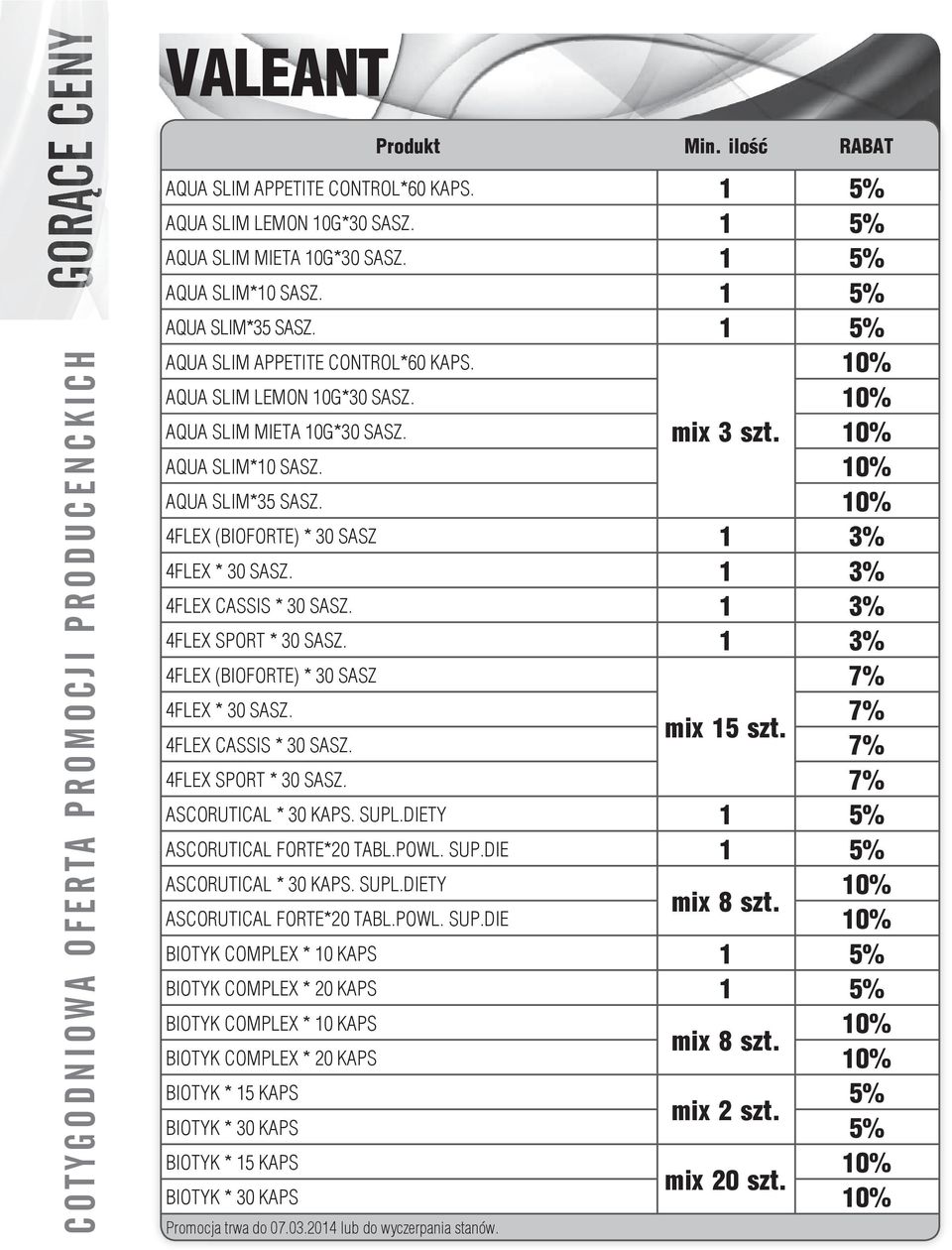 1 3% 4FLEX CASSIS * 30 SASZ. 1 3% 4FLEX SPORT * 30 SASZ. 1 3% 4 LE BIO ORTE * 0 SAS 7% 4FLEX * 30 SASZ. 7% 4FLEX CASSIS * 30 SASZ. mix 15 szt. 7% 4FLEX SPORT * 30 SASZ. 7% AS OR TI AL * 0 KAPS. S PL.