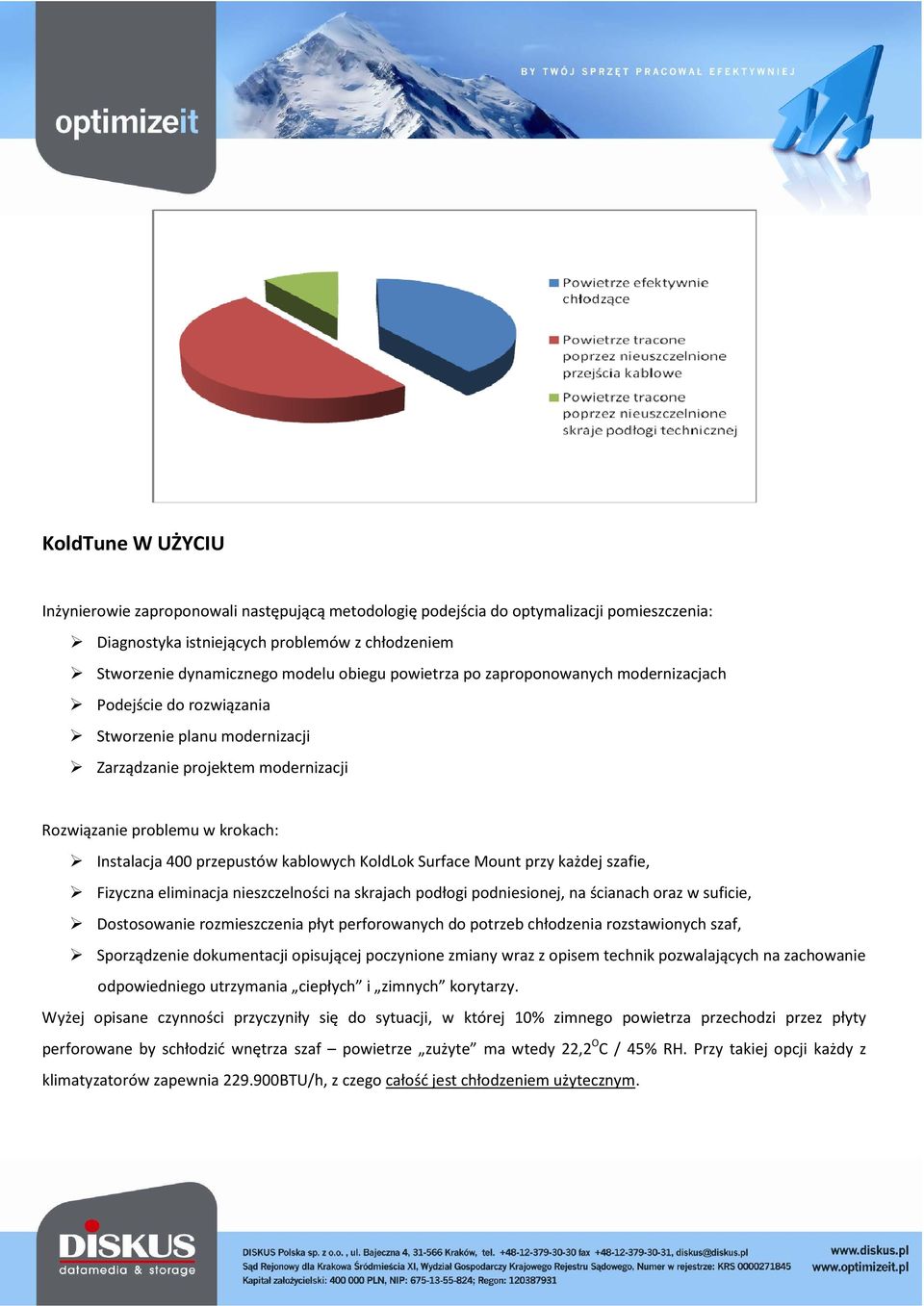 kablowych KoldLok Surface Mount przy każdej szafie, Fizyczna eliminacja nieszczelności na skrajach podłogi podniesionej, na ścianach oraz w suficie, Dostosowanie rozmieszczenia płyt perforowanych do