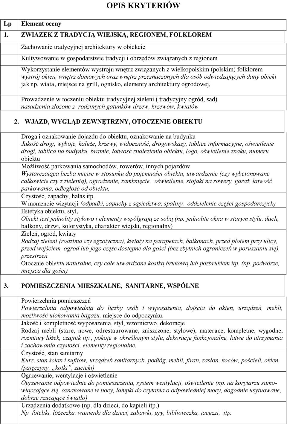 wnętrz związanych z wielkopolskim (polskim) folklorem wystrój okien, wnętrz domowych oraz wnętrz przeznaczonych dla osób odwiedzających dany obiekt jak np.