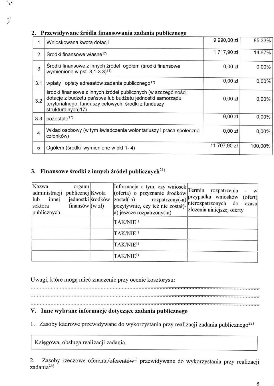 3 srodki finansowe z innych zrodel publicznych (w szczegolnosci: dotacje z budzetu paristwa lub budzetu jednostki samorzqdu terytorialnego, funduszy celowych, srodki z funduszy strukturalnych)7)