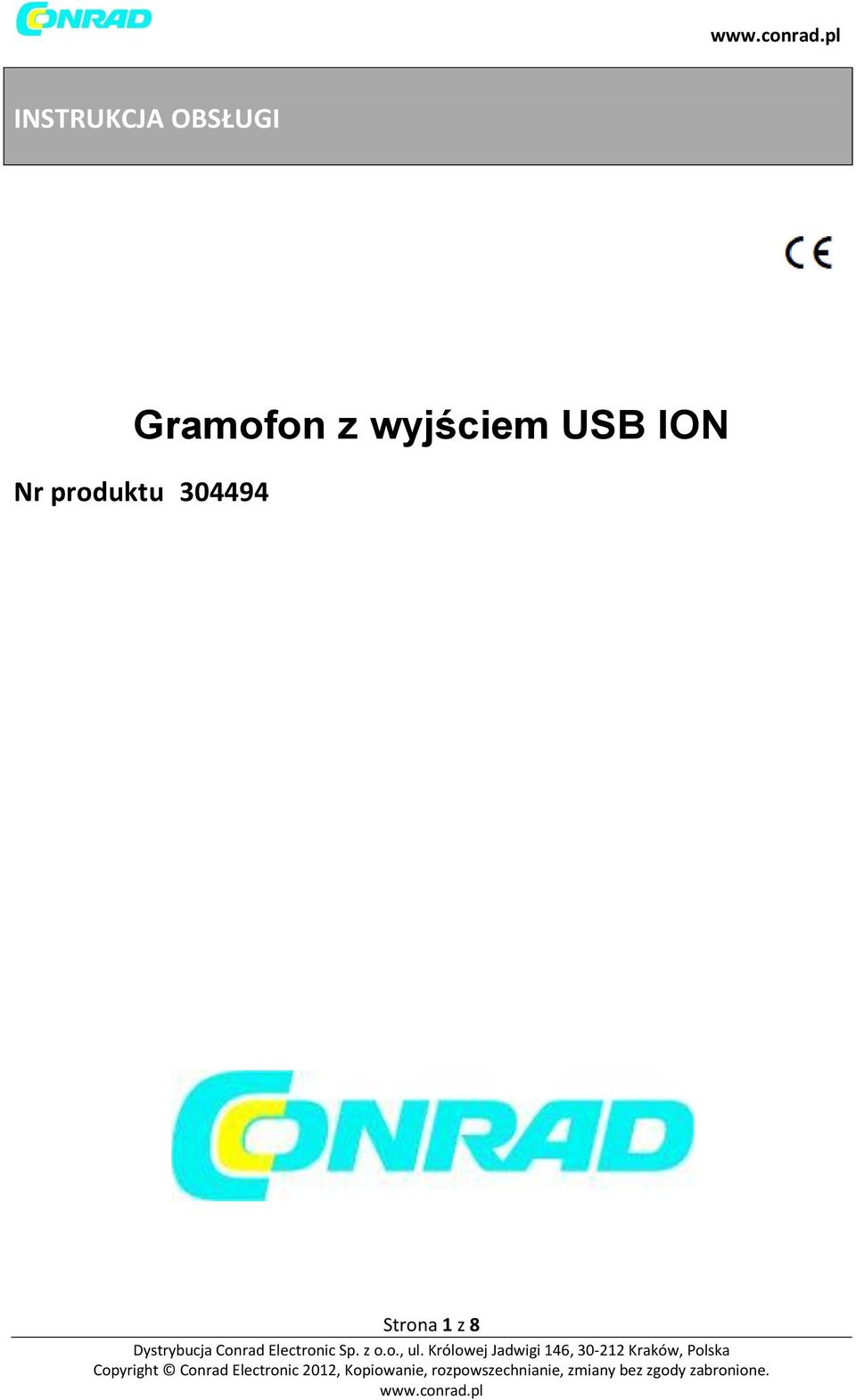 USB ION Nr produktu