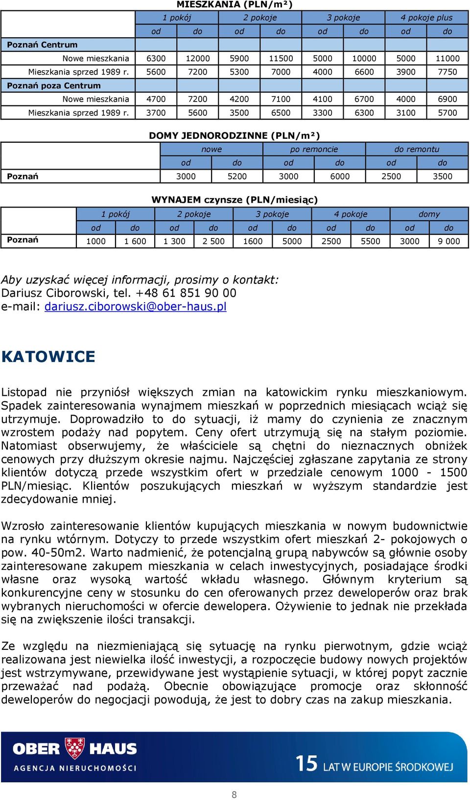 3700 5600 3500 6500 3300 6300 3100 5700 od do od do od do Poznań 3000 5200 3000 6000 2500 3500 Poznań 1000 1 600 1 300 2 500 1600 5000 2500 5500 3000 9 000 Aby uzyskać więcej informacji, prosimy o