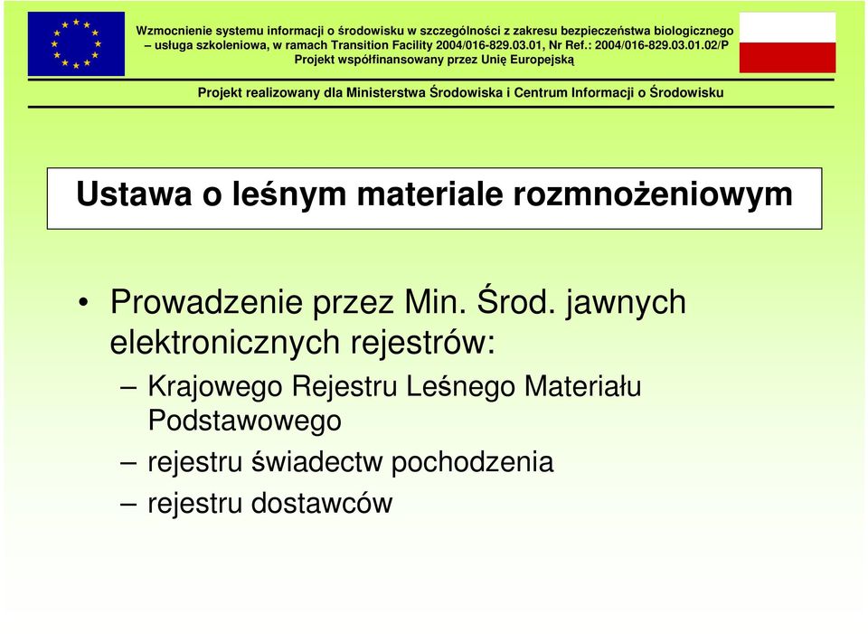 jawnych elektronicznych rejestrów: Krajowego