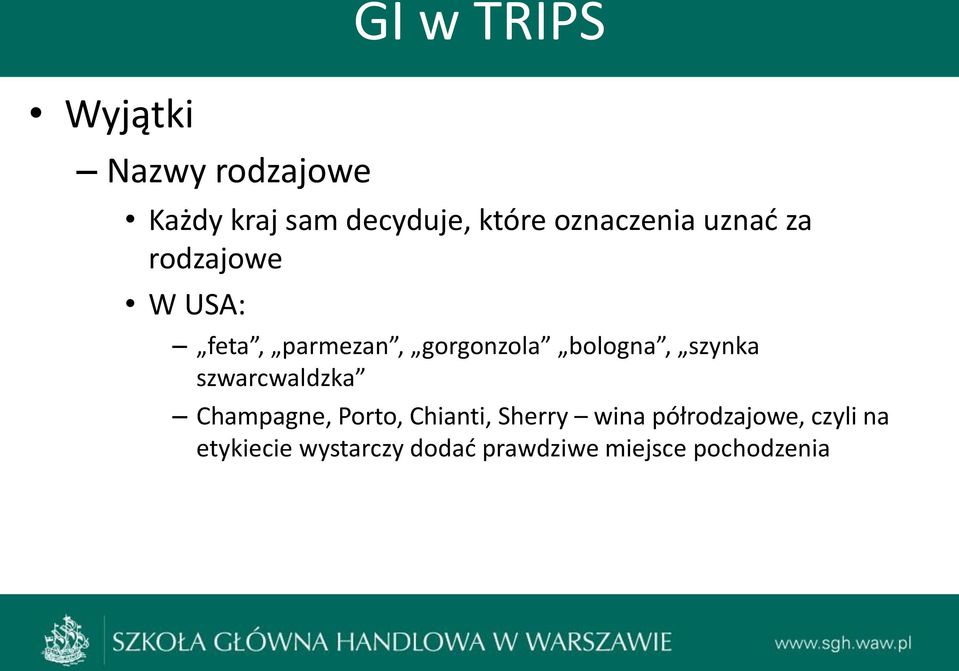 bologna, szynka szwarcwaldzka Champagne, Porto, Chianti, Sherry wina